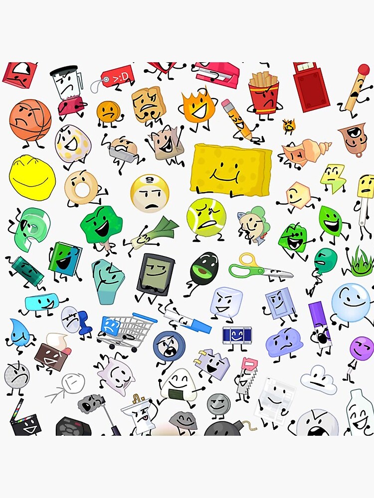 Bfb And Tpot Full Cast Print Throw Pillow - Image 2