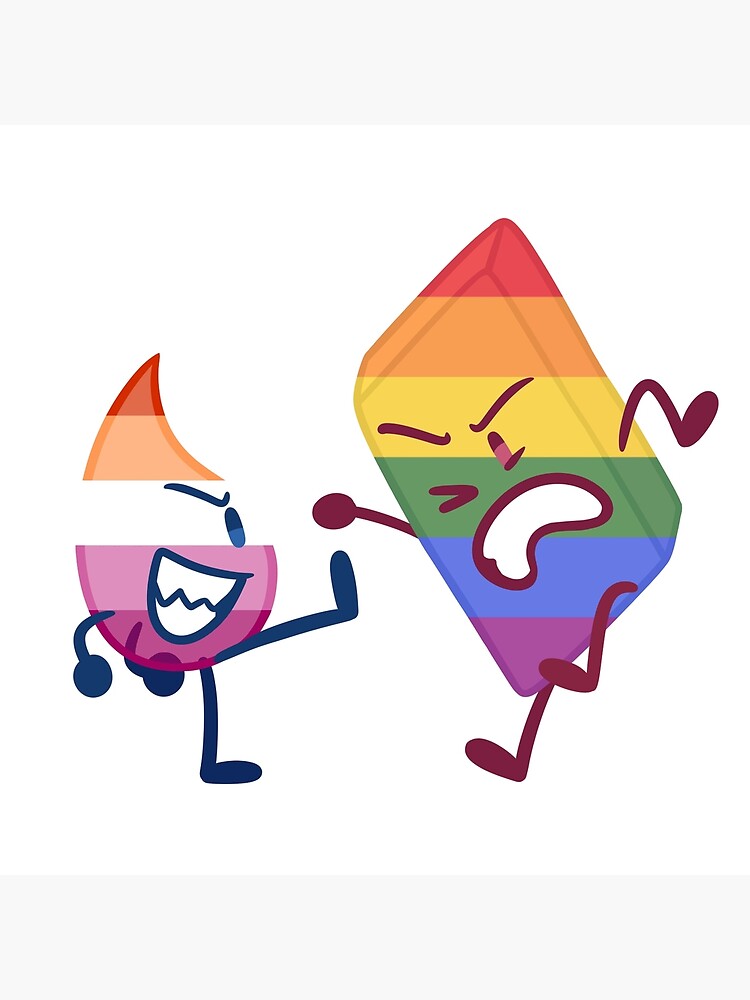 Teardrop Vs Eraser Throw Pillow - Image 2