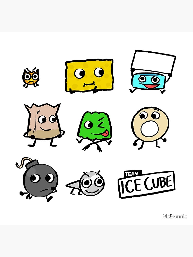 Bfb Team Ice Cube Pack Throw Pillow - Image 2