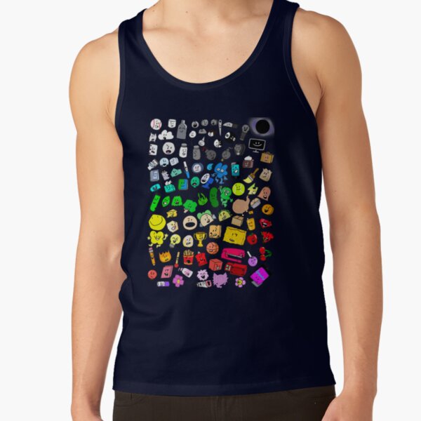 Bfdi Inanimate Insanity All Characters Transparent Tank Top - Image 6