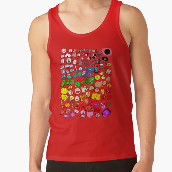 Bfdi Inanimate Insanity All Characters Transparent Tank Top - Image 5