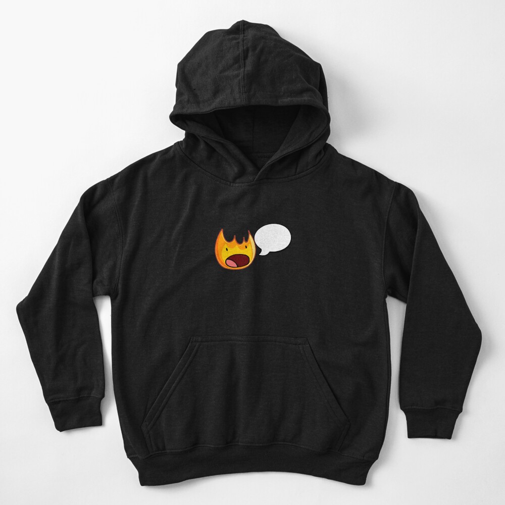 Firey Speech Bubble Kids Hoodie