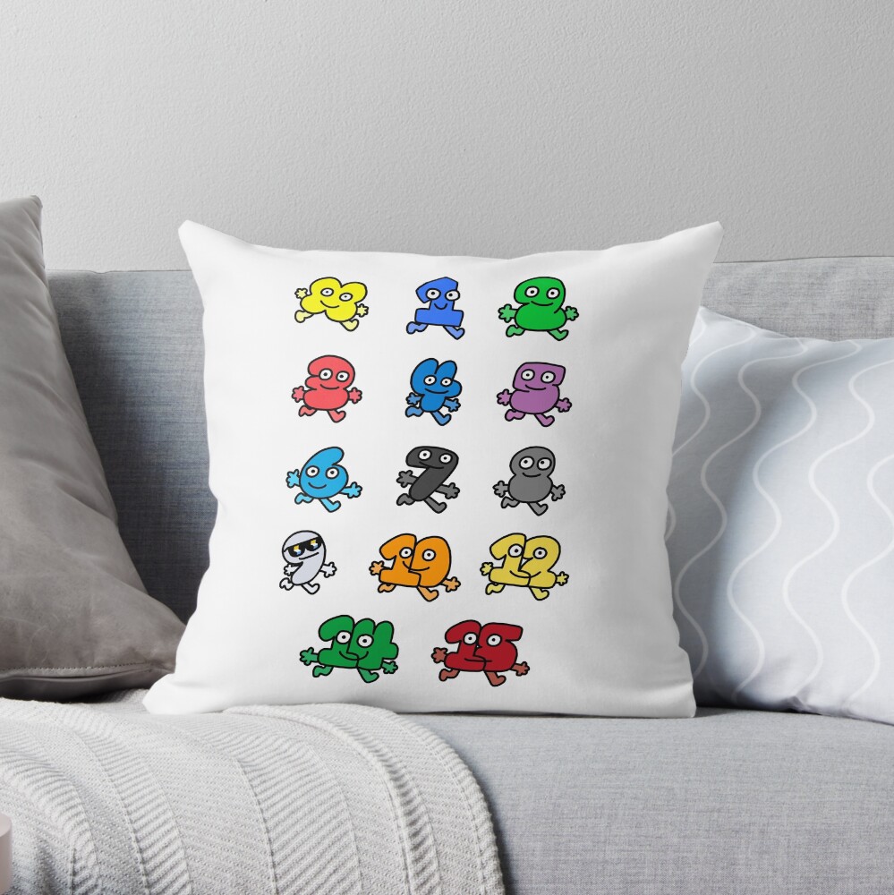 All Algebralien Pack Bfdi Throw Pillow