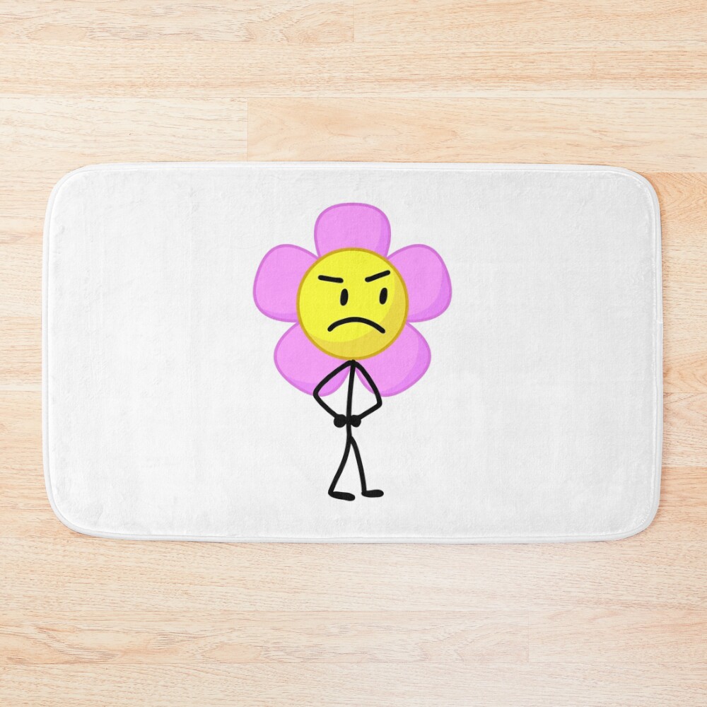 Flower Bfdi Battle For Dream Island Bath Mat