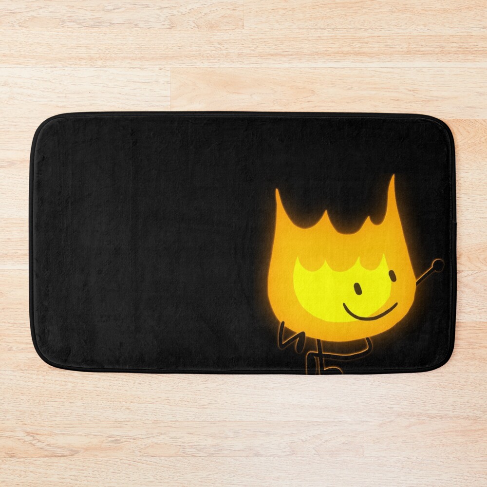 Bfdi Firey Dark Bath Mat
