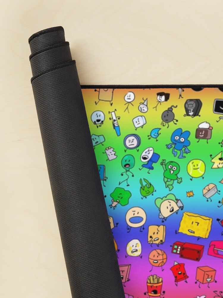Bfdi All Characters Rainbow Mouse Pad - Image 2